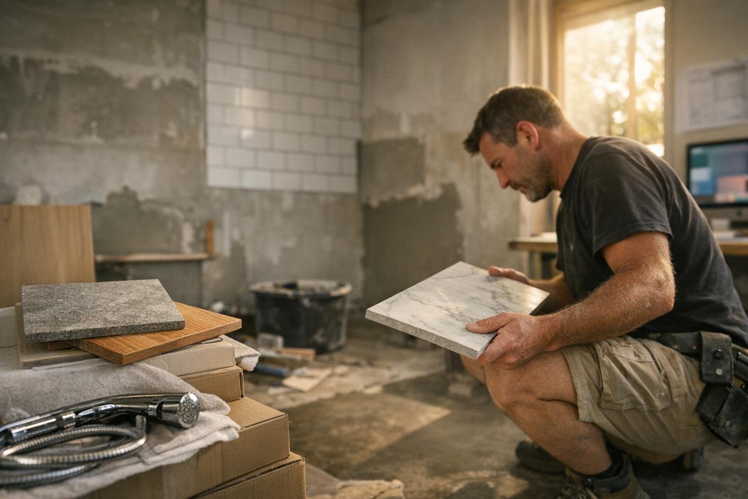 How Bathroom Painting and Finishing applies to Bathroom Renovation services in Yarraville, Australia — practical illustration