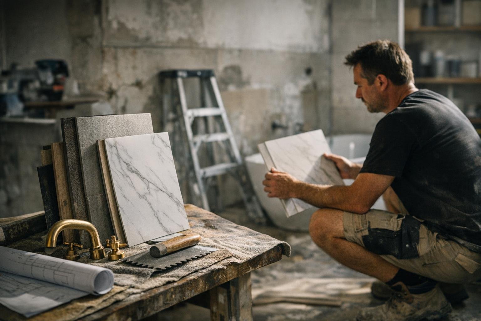 How Caulking and Grouting applies to Bathroom Renovation services in Yarraville, Australia — practical illustration