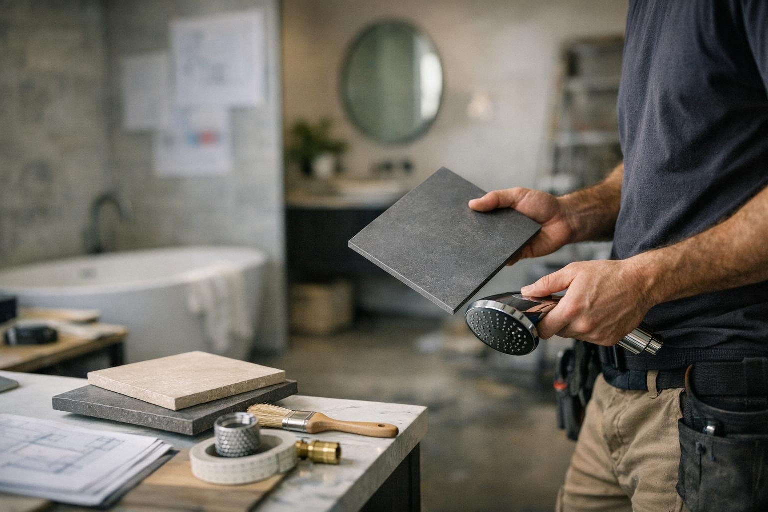 How Handicap Bathroom Modifications applies to Bathroom Renovation services in Yarraville, Australia — practical illustration