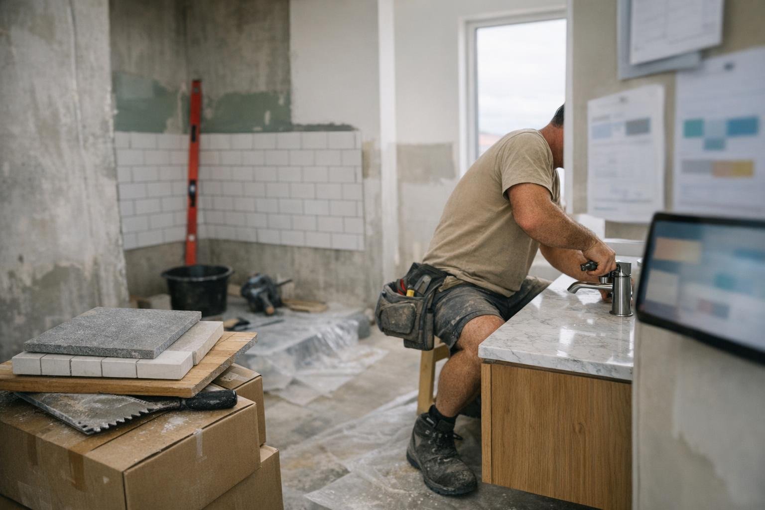 Mirror and Cabinet Installation in Bathroom Renovation: Mirror and Cabinet Installation is the process of securely mounting mirrors and — visual guide