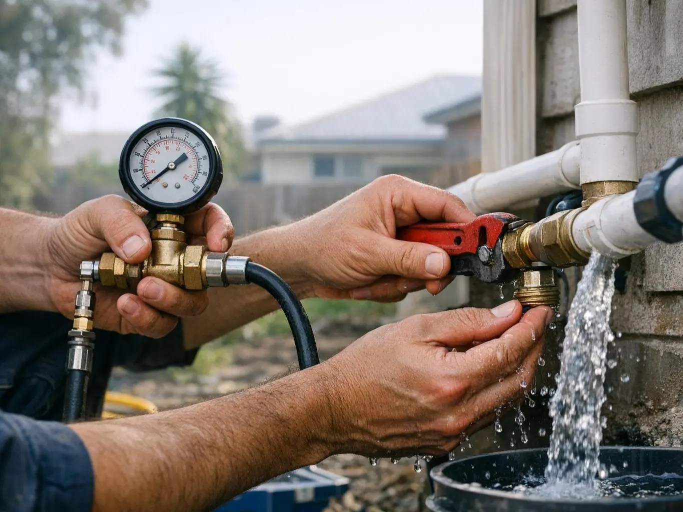 Modern bathroom renovation with waterproofing in North Altona weatherboard home