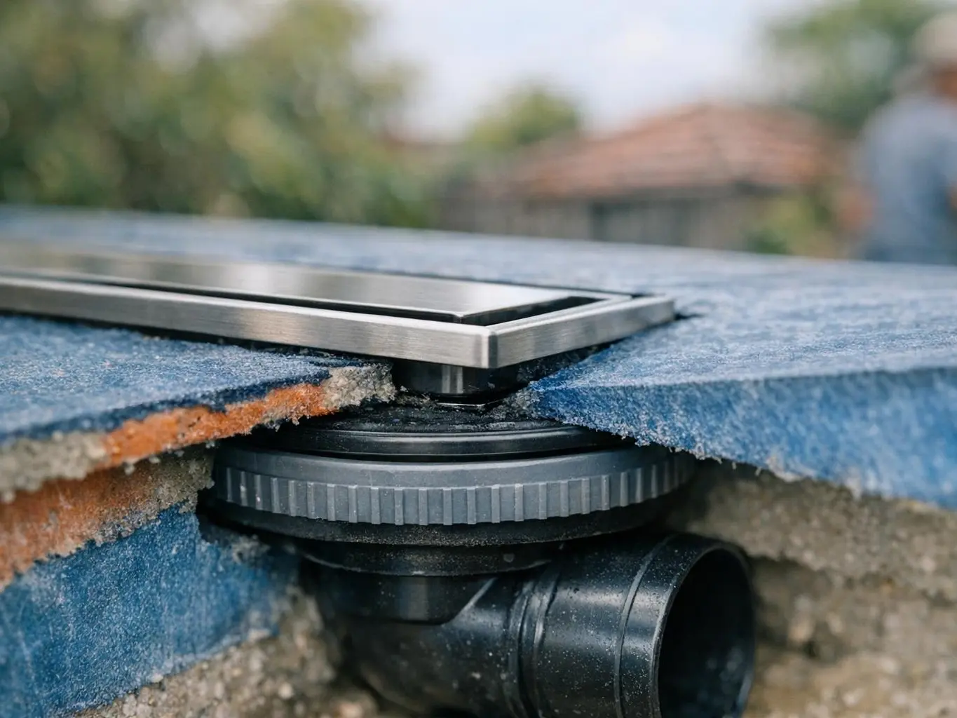 Bathroom waterproofing and mold prevention work in Melbourne CBD high-rise building