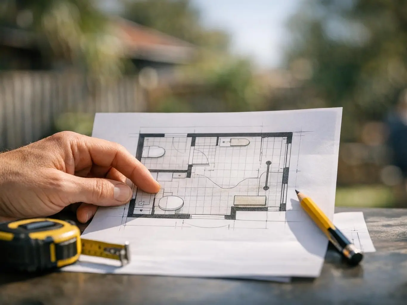 Before-and-after bathroom renovation in Avondale Heights featuring improved waterproofing and updated plumbing